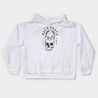 Rock skate skull Kids Hoodie